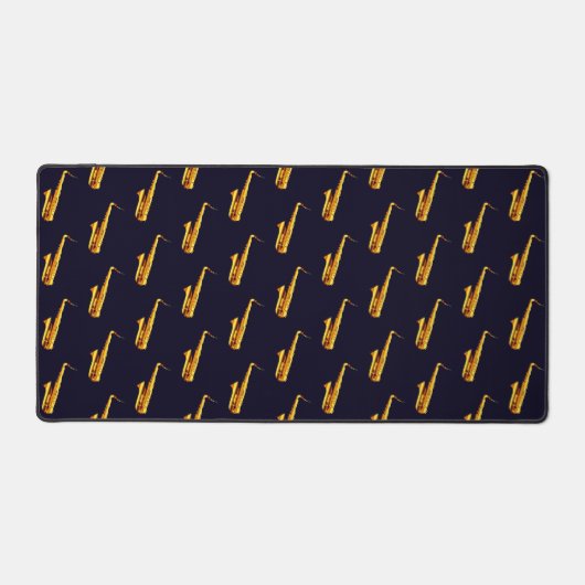 Saxophones orange jaune et arrière - plan noir (Recto)