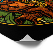 Saxsquatch Bigfoot Saxophone Player Jazz Music Hum Poster (Hoek)