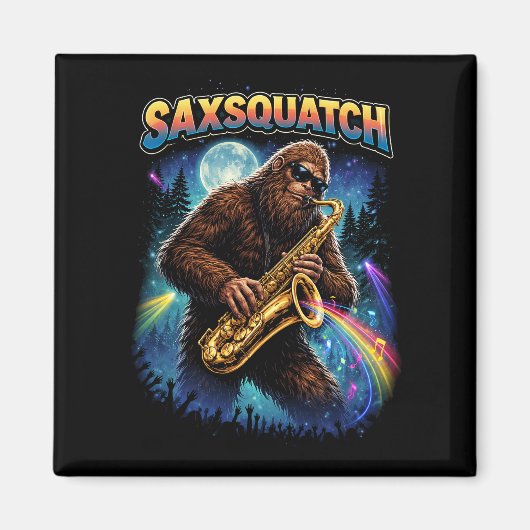 Saxsquatch Magneet (Voorkant)