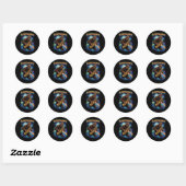 Saxsquatch Ronde Sticker (Vel)
