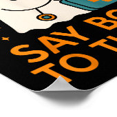 Say Boo To The Flu Nurse Halloween Vaccine Ghost C Poster (Hoek)