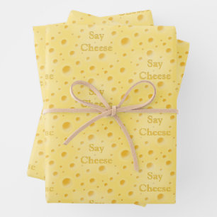 "Say Cheese" Holey Swiss Cheese  Inpakpapier Vel