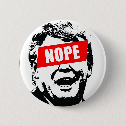 Say "Nope" to Trump Ronde Button 5,7 Cm (Voorkant)