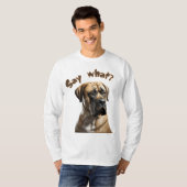 "Say What?" Boerboel Portret T-shirt (Voorkant volledig)
