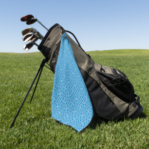 Sayagata patroon, Japans, Blauw en Baby Blauw Golfhanddoek