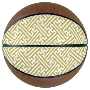 Sayagata patroon, Japans, Goud en Wit Basketbal