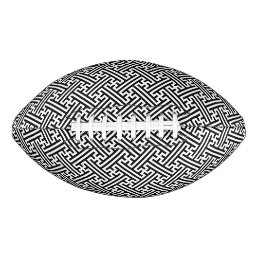Sayagata patroon, Japans, Zwart en Wit American Football (Voorkant)