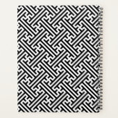 Sayagata patroon, Japans, Zwart en Wit Planner (Achterkant)