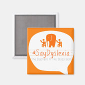 #SayDyslexia Magneet - Speech Bubble Logo (Voorkant / Achterkant)