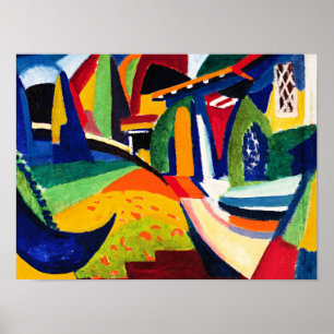 Sayen - Scheherazade, kleurrijk schilderij Poster