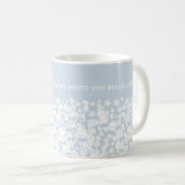 Sayies et marguerites florales modernes Mug café p (Devant droit)
