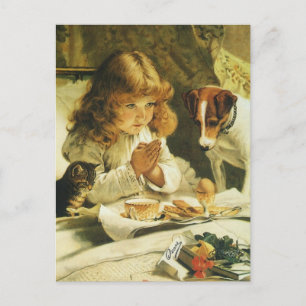 Saying Our Prayers, Suspense Charles Burton Barber Briefkaart