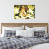 Saying Our Prayers, Suspense Charles Burton Barber Canvas Afdruk (Insitu (Slaapkamer))