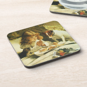 Saying Our Prayers, Suspense Charles Burton Barber Drankjes Onderzetter