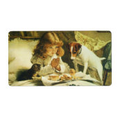 Saying Our Prayers, Suspense Charles Burton Barber Etiket (Voorkant)