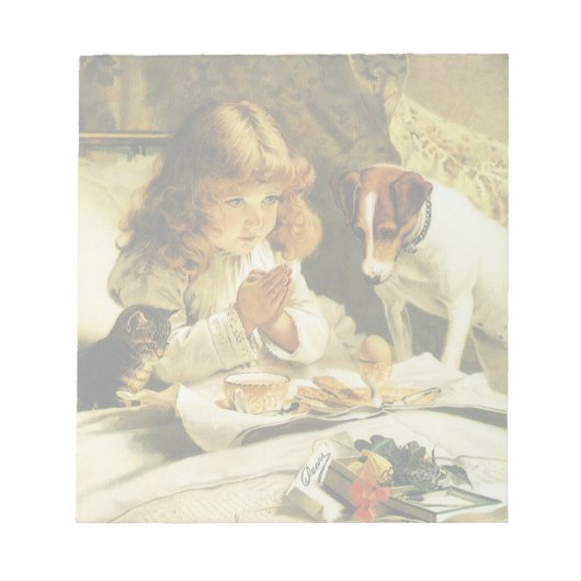 Saying Our Prayers, Suspense Charles Burton Barber Notitieblok (Voorkant)