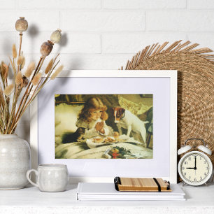 Saying Our Prayers, Suspense Charles Burton Barber Poster