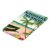 Sayulita Mexico strand poster Magneet (Linkerzijde)