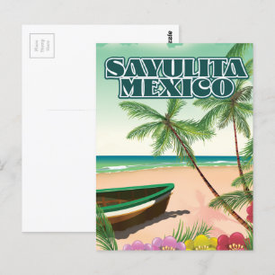 Sayulita Mexico strandposter Briefkaart