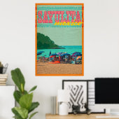Sayulita Mexico  Style Travel Poster (Thuiskantoor)