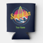 Sayulita Mexico Surfer  Wave Sunset Bigwave Blikjeskoeler (Voorkant)