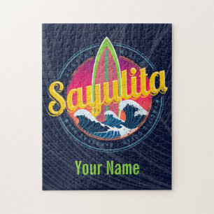 Sayulita Mexico Surfer  Wave Sunset Bigwave Legpuzzel