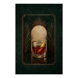 Sazerac Art Deco Poster Bar Kunst Perfect Poster