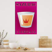 Sazerac Cocktail Poster (Keuken)
