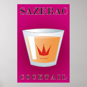 Sazerac Cocktail Poster
