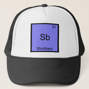 Sb - Heesterschap Grappige Chemie Element Symbool Trucker Pet