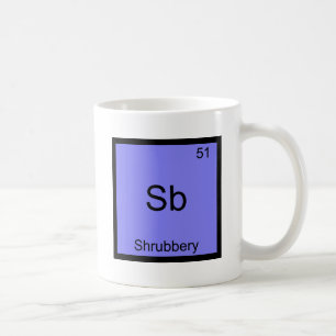 Sb - Schrubberboot Funny Chemistry Element Symbol  Koffiemok