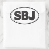 SBJ ovale Sticker (Tas)