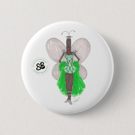 SBM Pseudo Celeb Green Geo Mode Button Pin (Voorkant)