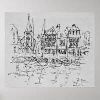 Sboten in de haven van Honfleur | Normandië, Frank