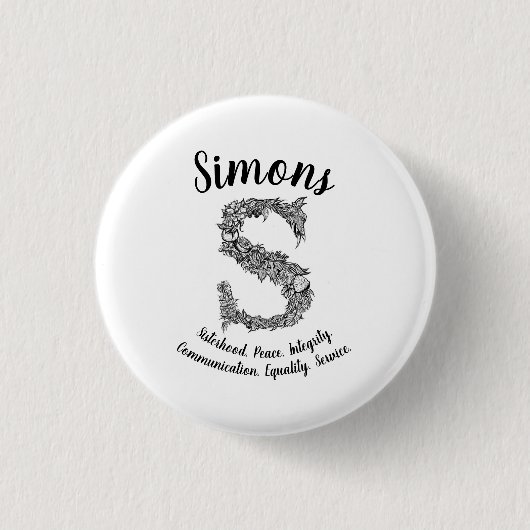 SBS - Simons - Merch Ronde Button 3,2 Cm (Voorkant)