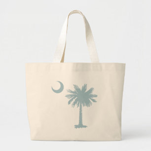 Sc Palmetto & Halve maan (CB) Grote Tote Bag