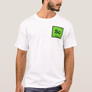 Sc - Periodiek Tabelsymbool wetenschap T-shirt