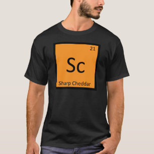 Sc - Scherpe Cheddarkaas Chemie Periodiek Systeem T-shirt