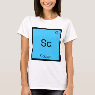 Sc - Scuba Grappige Chemie Element Symbool T-shirt
