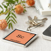 Sc - SOCRATES Funny Element Chemistry Symbol T-shi Sleutelhanger (Zijkant)