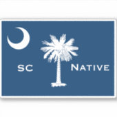 SC-vlag standaard Sticker (Voorkant)