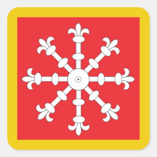 SCA AEthelmearc Populace Badge Vierkante Sticker (Voorkant)