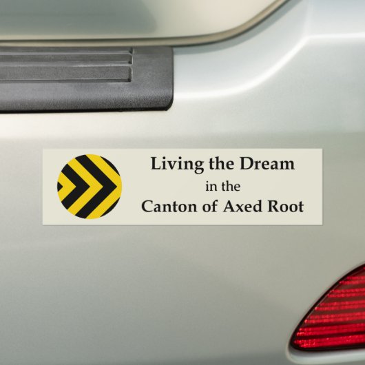 SCA Axed Root Bumper Sticker (Op auto)