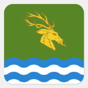 SCA Buckston-on-Eno Populatiebadge Vierkante Sticker