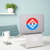 SCA Caer Mear Vinyl Sticker (Laptop op bureau)