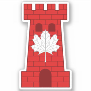 SCA Castel Rouge op maat gesneden vinyl Sticker