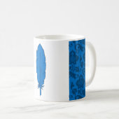 SCA Clan Blue Feather Coffee Mug (Devant droit)