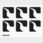 SCA Dark River Populatie Badge Vierkante Sticker (Vel)