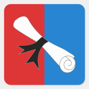 SCA Heilige Felix Bevolkingsbadge Vierkante Sticker