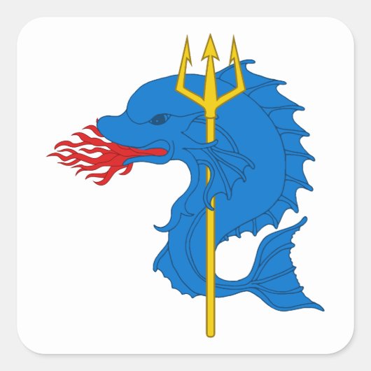 SCA Krae Glas Populace Badge Square Sticker (Voorkant)